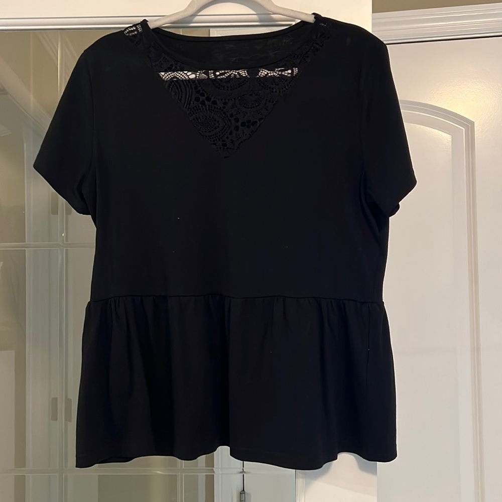 Black Top with Lace
